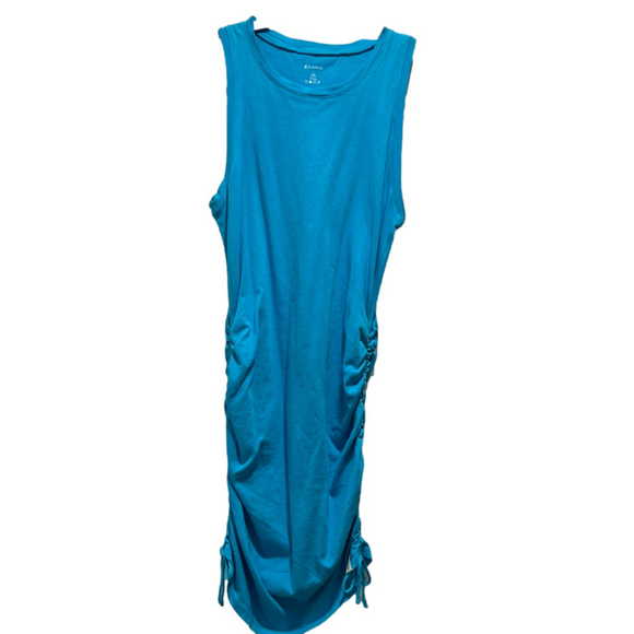 Kaveah Cotton Cinched Tank Dress in Ibiza Blue – Size Small (8-10) - Picture 1 of 5